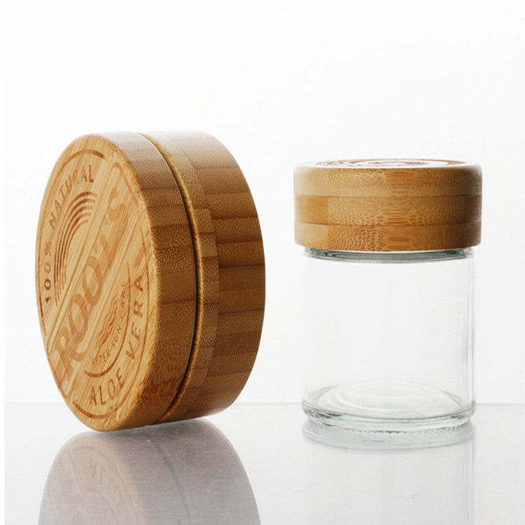 Factory supply bamboo wood cosmetic bottle custom cream bottle bamboo cosmetic jar