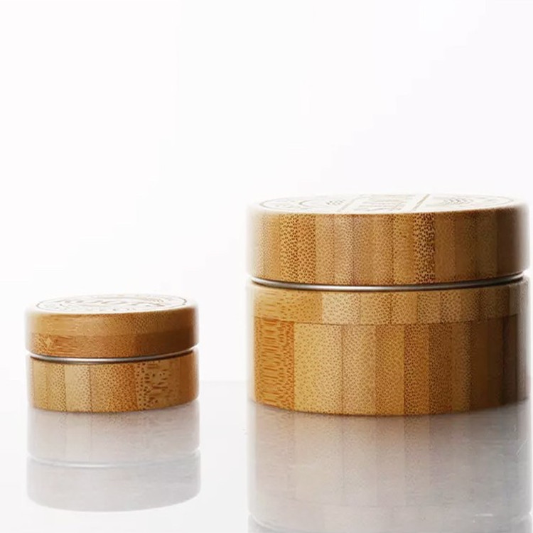 Factory supply bamboo wood cosmetic bottle custom cream bottle bamboo cosmetic jar
