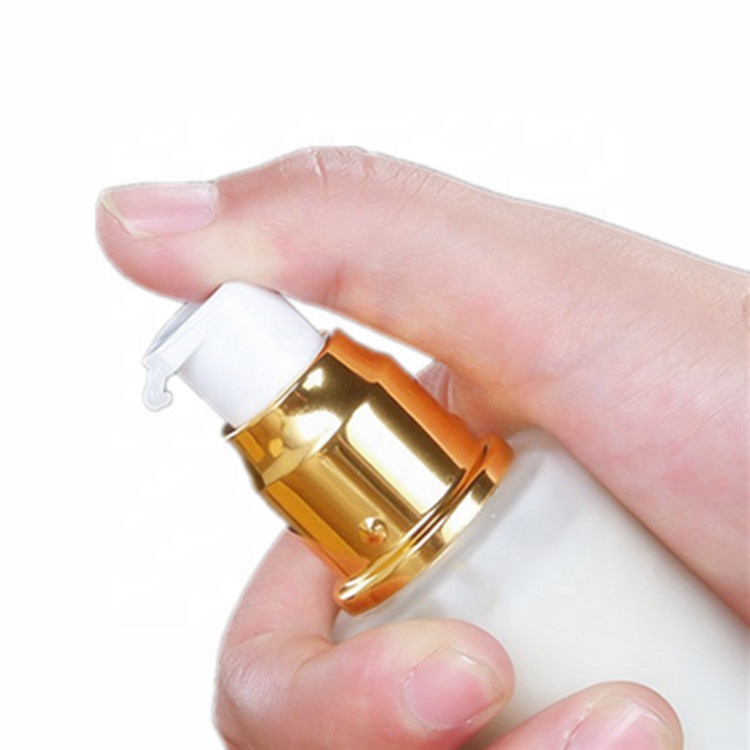 Factory supply glass lotion pump bottle 50ml 100ml 30ml 60ml 80ml