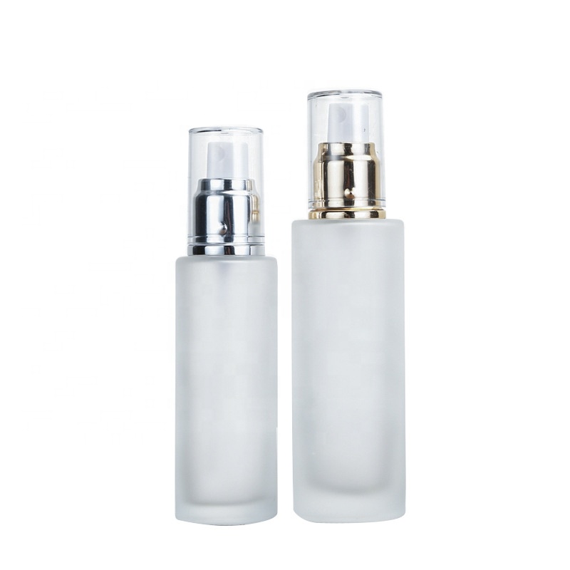 Factory supply glass lotion pump bottle 50ml 100ml 30ml 60ml 80ml