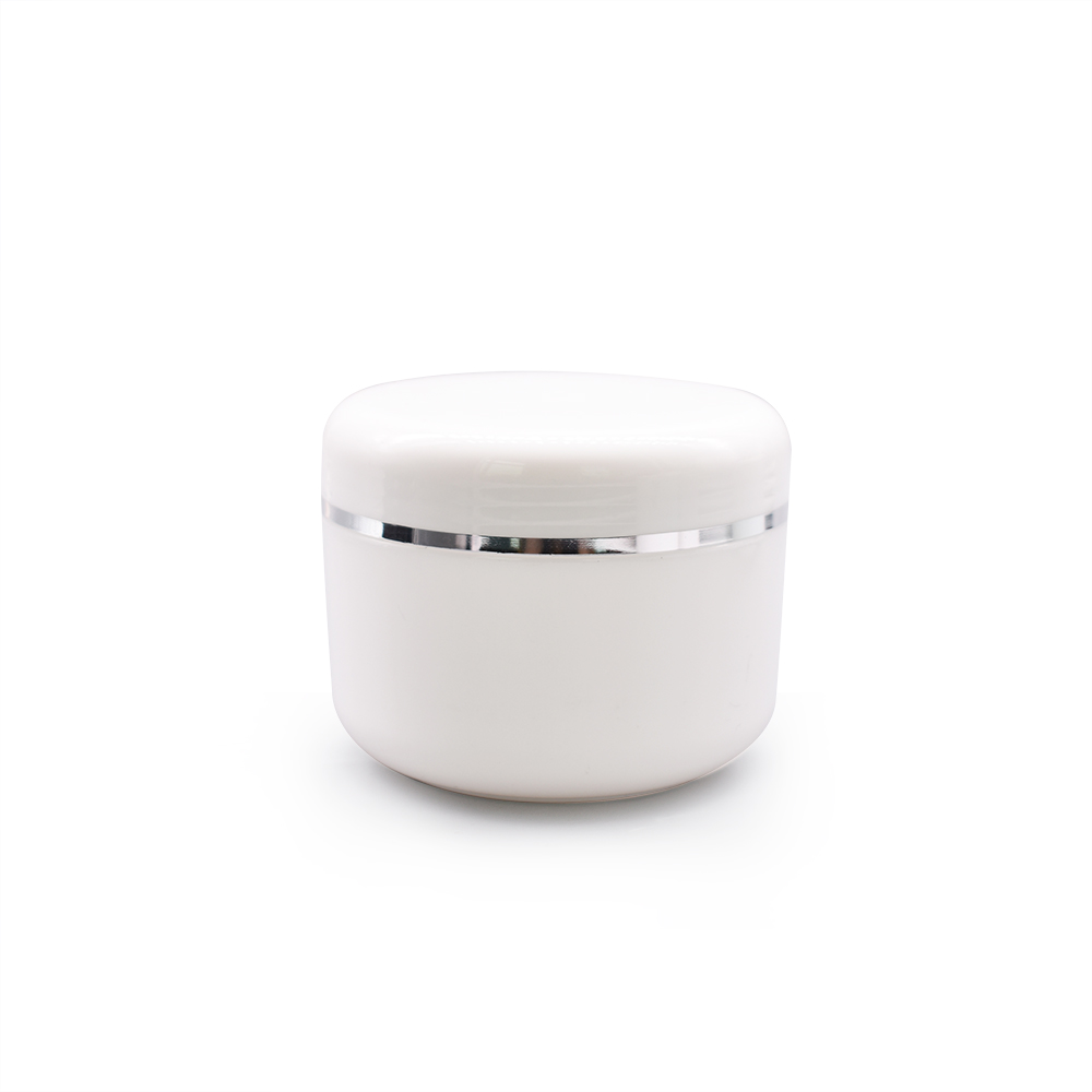 Factory supply white plastic jars 20ml 30ml 50ml 100ml 150ml 200ml 250ml cream jars