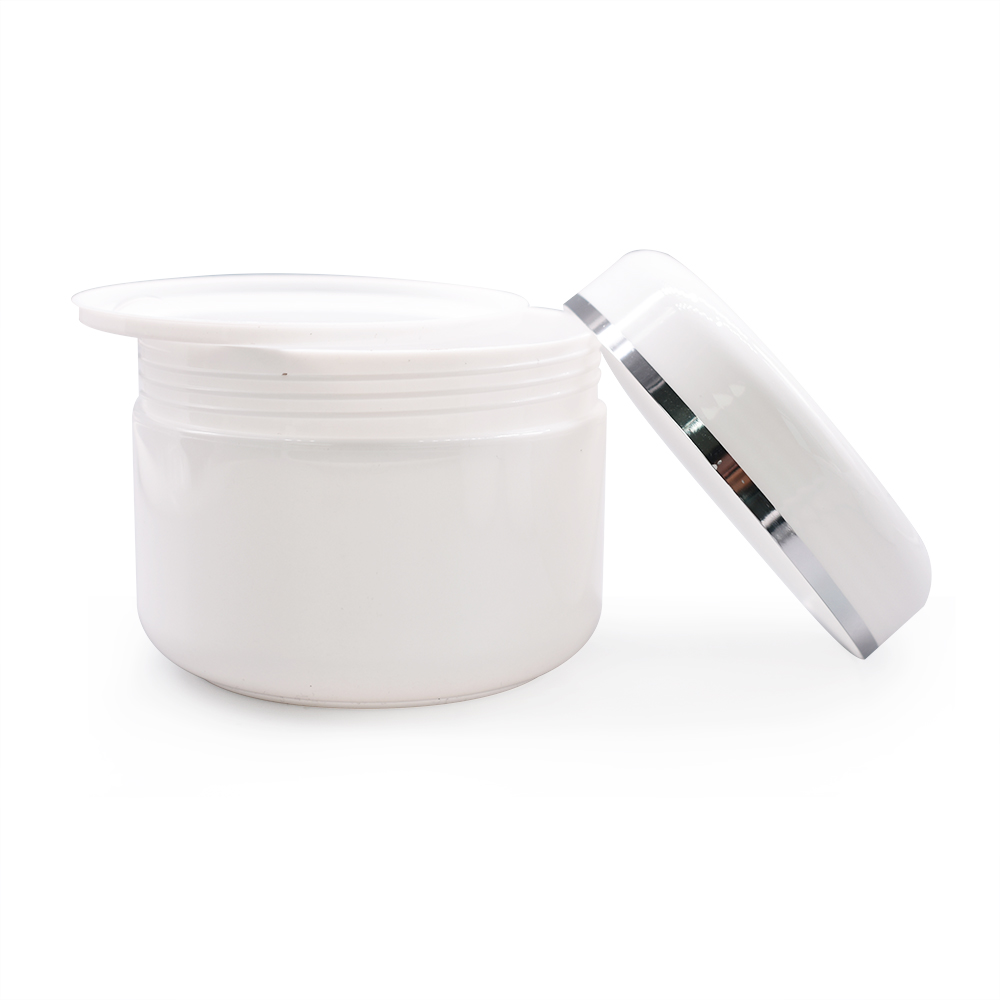Factory supply white plastic jars 20ml 30ml 50ml 100ml 150ml 200ml 250ml cream jars