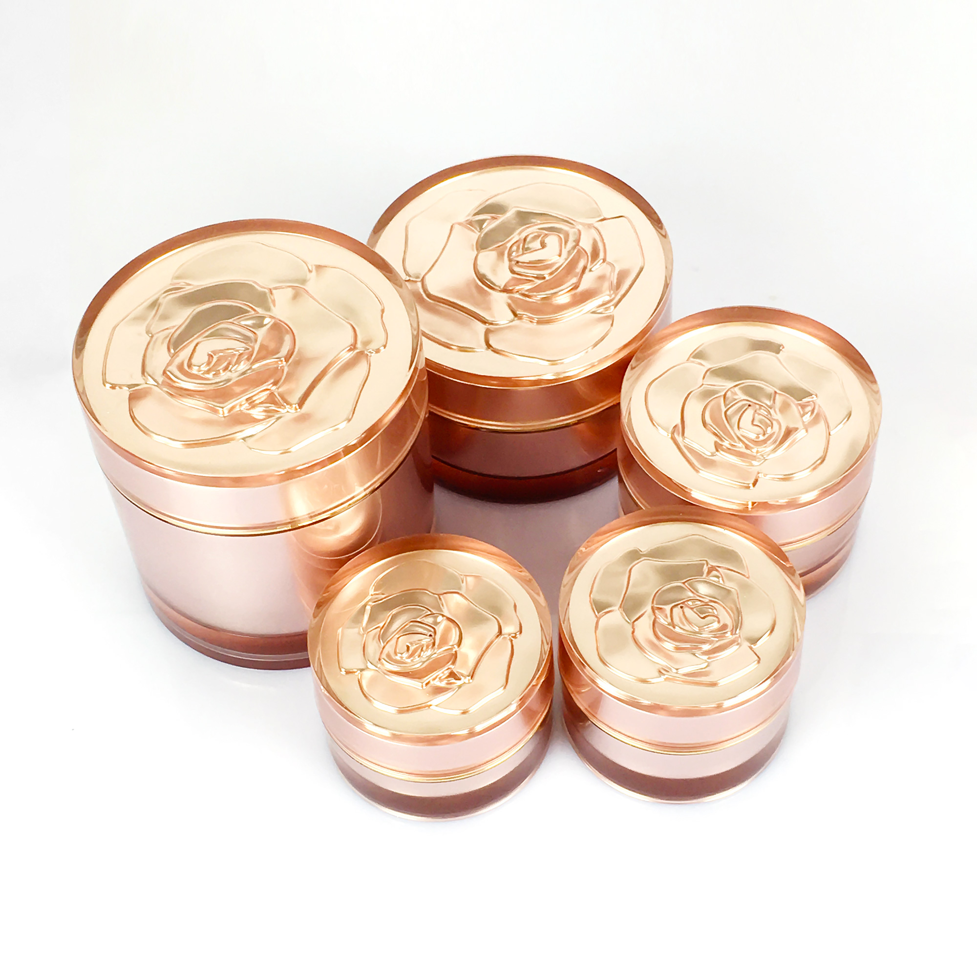 Factory wholesale 15g 50ml empty cosmetic acrylic nail jar for powder cream