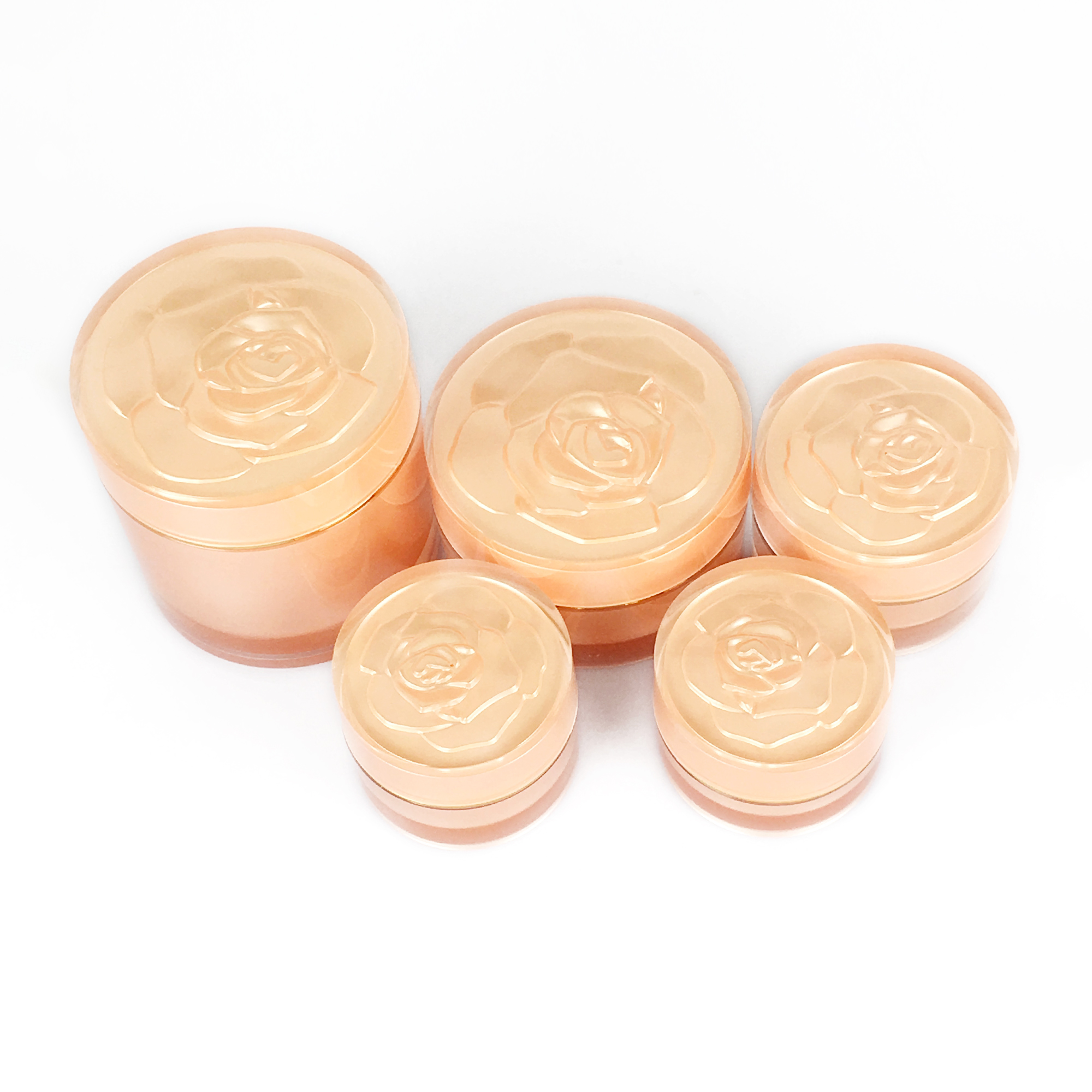 Factory wholesale 15g 50ml empty cosmetic acrylic nail jar for powder cream