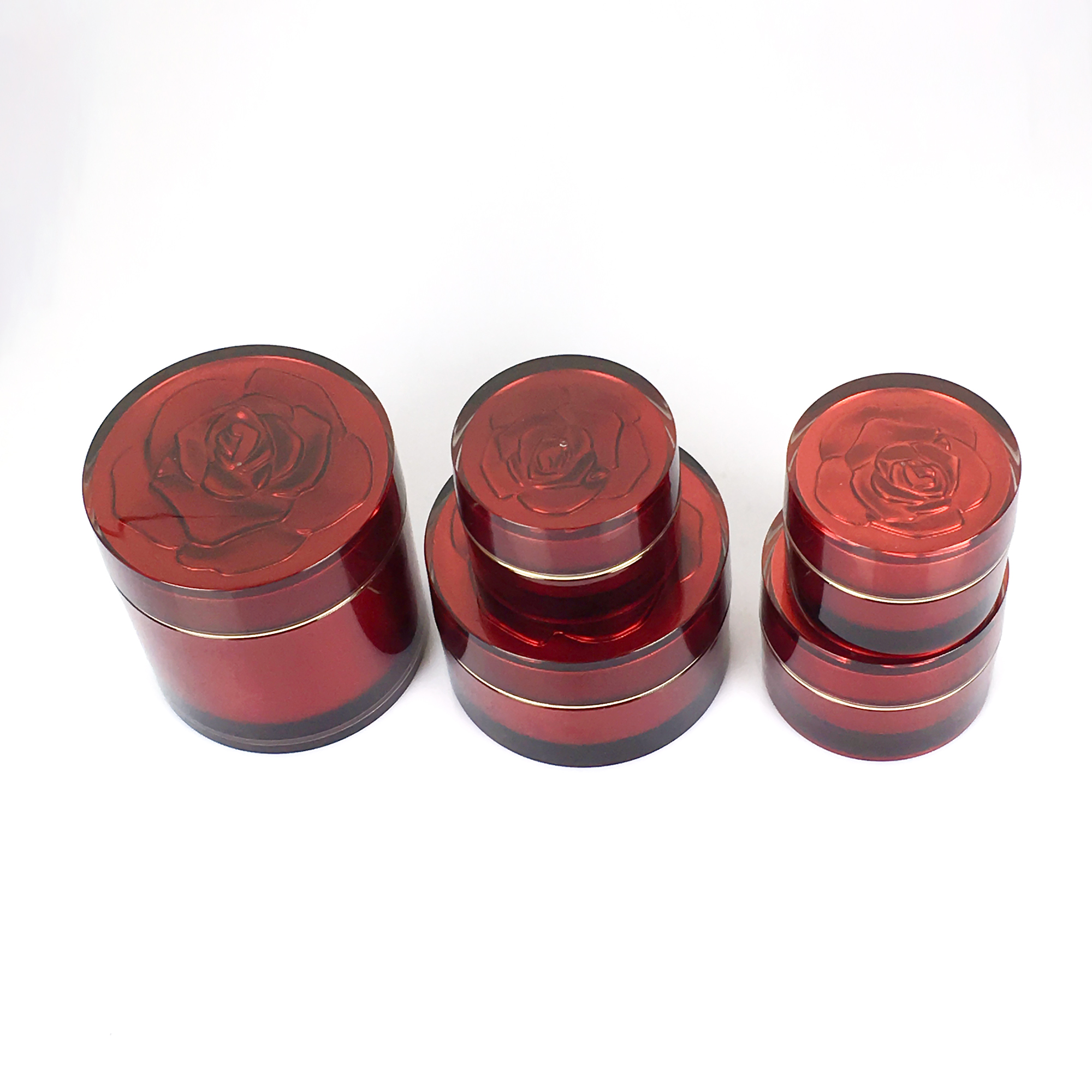 Factory wholesale 15g 50ml empty cosmetic acrylic nail jar for powder cream