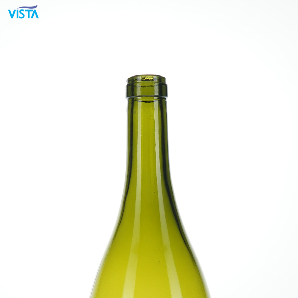 Factory wholesale 750ml olive green glass wine bottle can print brown dry red dark green red wine bottle