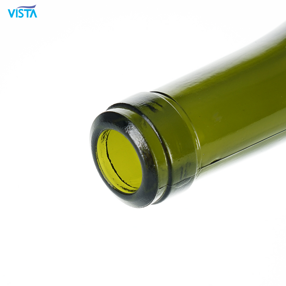 Factory wholesale 750ml olive green glass wine bottle can print brown dry red dark green red wine bottle