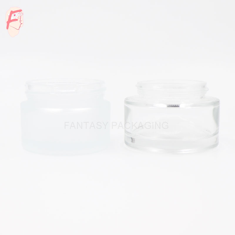 Factory wholesale Fantasy made 100ml frosted matt bamboo lid glass jar 100g cosmetic usage cream container glass bottle