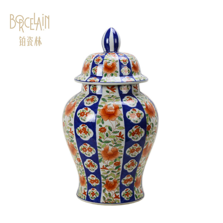 Factory wholesale antique storage stock porcelain modern luxury large home goods decorative ceramic jars with lids