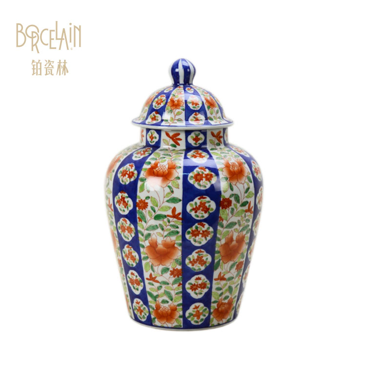 Factory wholesale antique storage stock porcelain modern luxury large home goods decorative ceramic jars with lids
