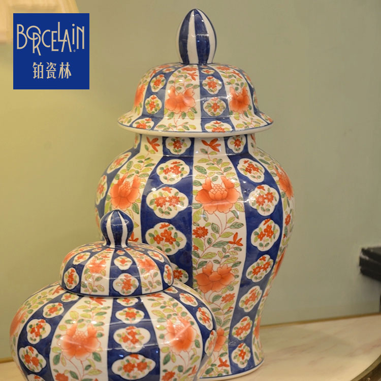 Factory wholesale antique storage stock porcelain modern luxury large home goods decorative ceramic jars with lids