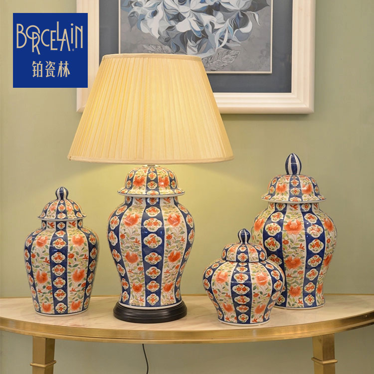 Factory wholesale antique storage stock porcelain modern luxury large home goods decorative ceramic jars with lids
