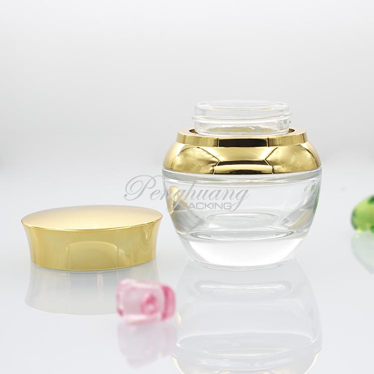 Factory wholesale cosmetic packaging jar body scrub jar 30ml fancy cosmetic jars personal care cream