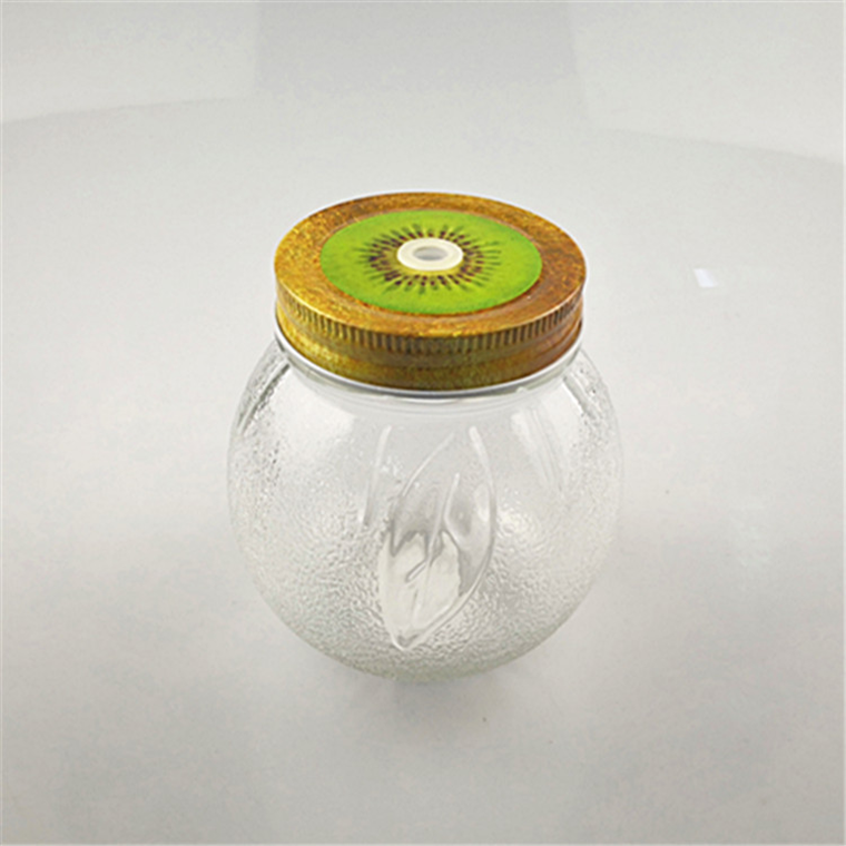 Factory wholesale customized size glass Jar embossment style 100ml 250 ml 500 ml