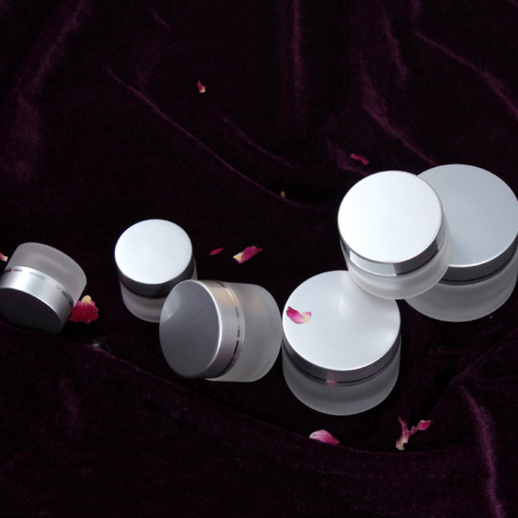 Factory wholesale glass cosmetic jar for adult