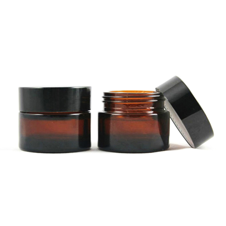 Factory wholesale glass cosmetic jar for adult