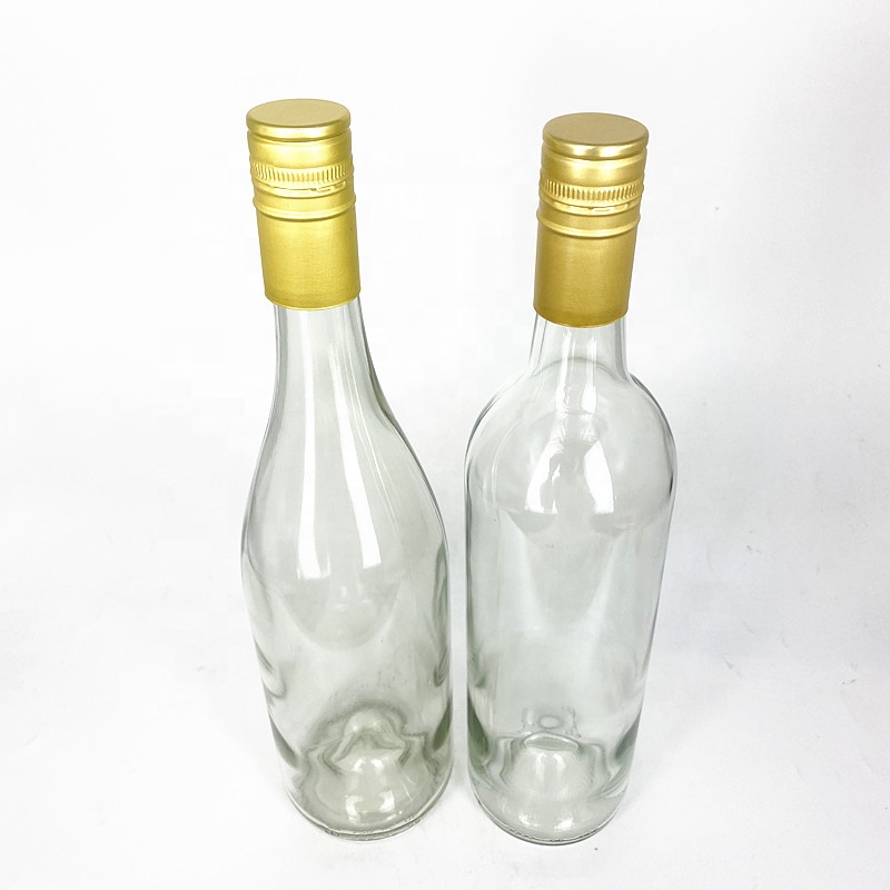 Factory wholesale transparent glass whisky liquor vodka gin bottle 750ml 75cl