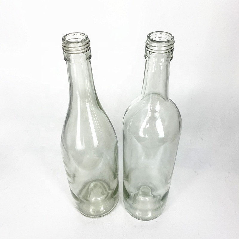 Factory wholesale transparent glass whisky liquor vodka gin bottle 750ml 75cl