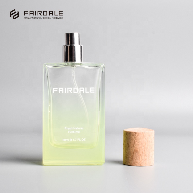 Fairdale Cosmetic Packaging Wood Cap With Glass Perfume Bottle