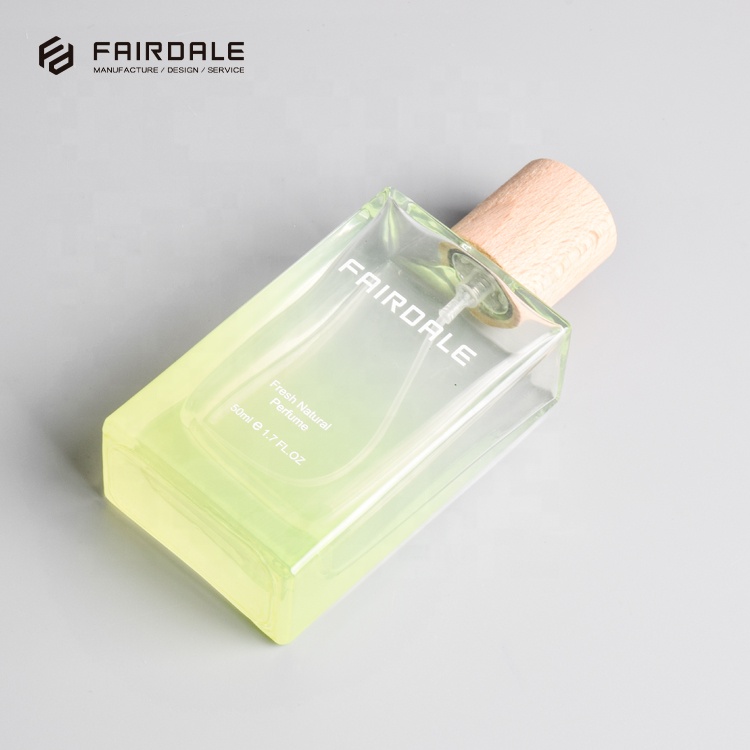 Fairdale Cosmetic Packaging Wood Cap With Glass Perfume Bottle