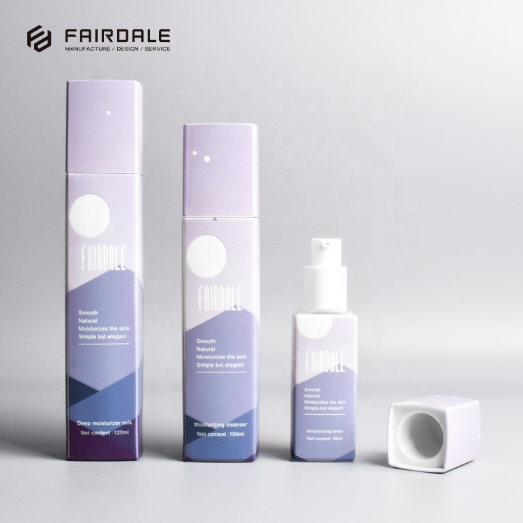 Fairdale OEM luxury cosmetic packaging 50g cosmetic glass jars