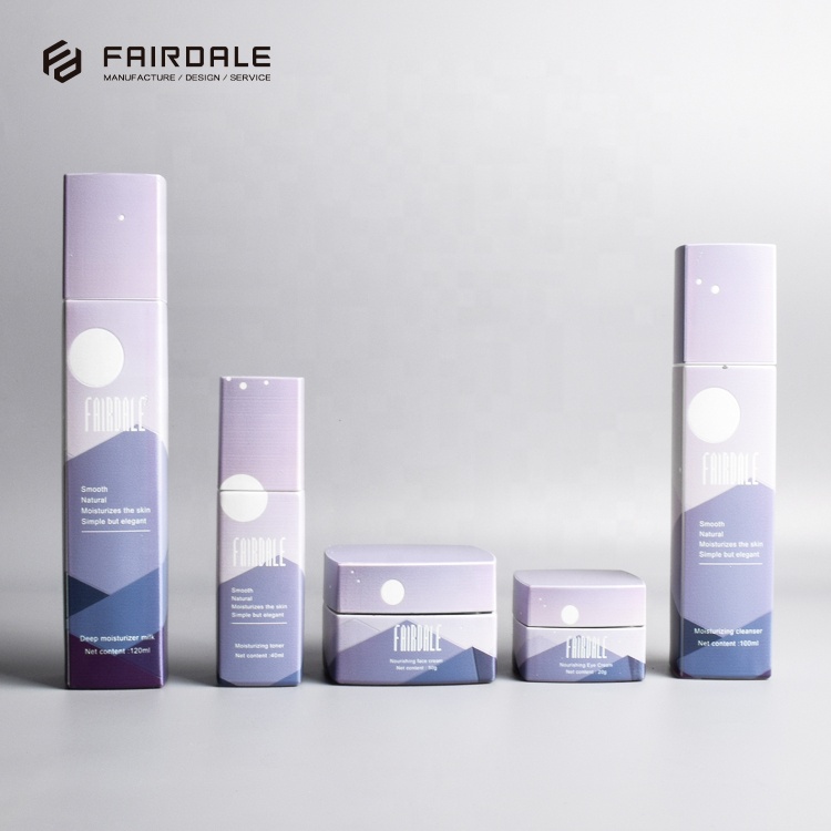 Fairdale OEM luxury cosmetic packaging 50g cosmetic glass jars
