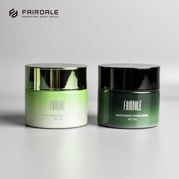 Fairdale best colored glass jar for cosmetic packaging cream glass jar