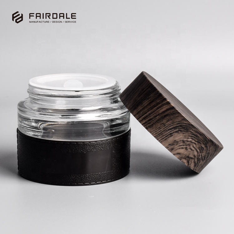 Fairdale wholesale custom 50g cosmetics packaging glass jars