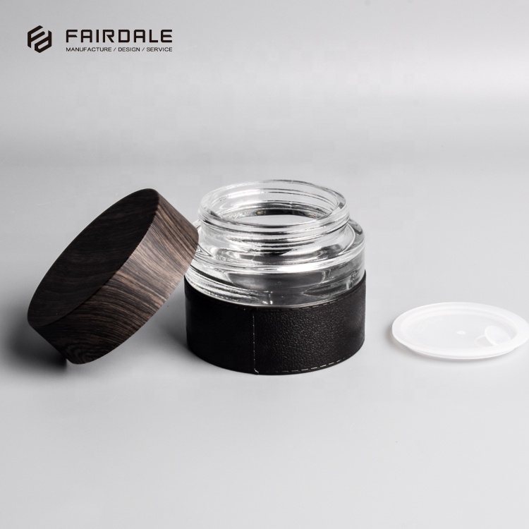 Fairdale wholesale custom 50g cosmetics packaging glass jars