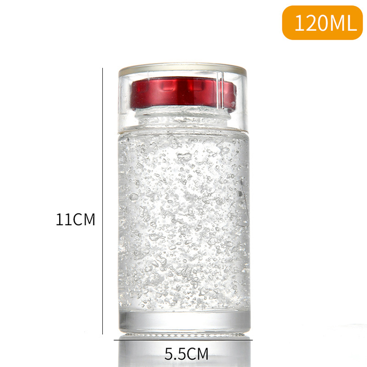 Family Size 50ml 80ml 100ml 120ml Round Birdnest Jar with Acrylic Lid 55mm Diameter Mini Glass Jar for Instant Food