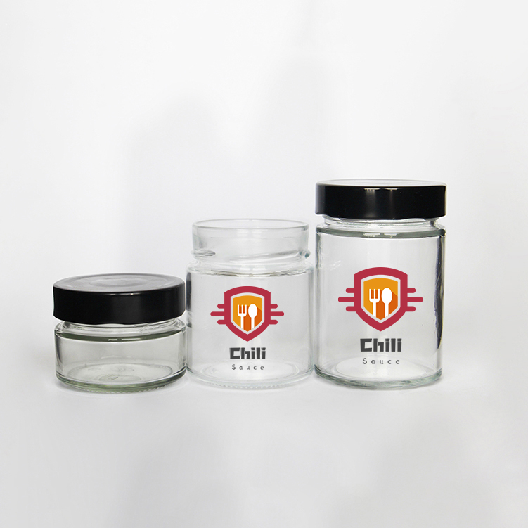 Family Size Straight Food Canning Jars For Jam Pizza Spaghetti Sauce Packaging Jar With Deep Lug Lid