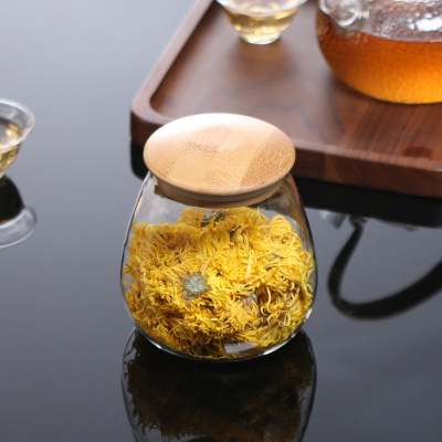 Family storage 400ml 800ml mini round mermelade sugar glass pot