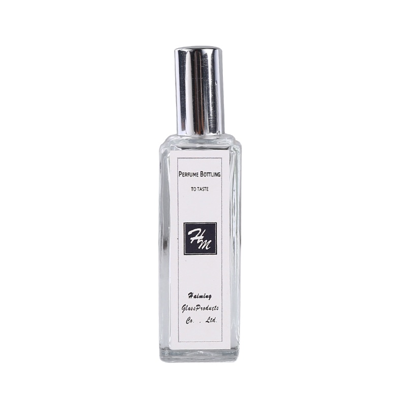 Famous brand rounded glass cosmetic bottle 50ml perfume glass bottle spray