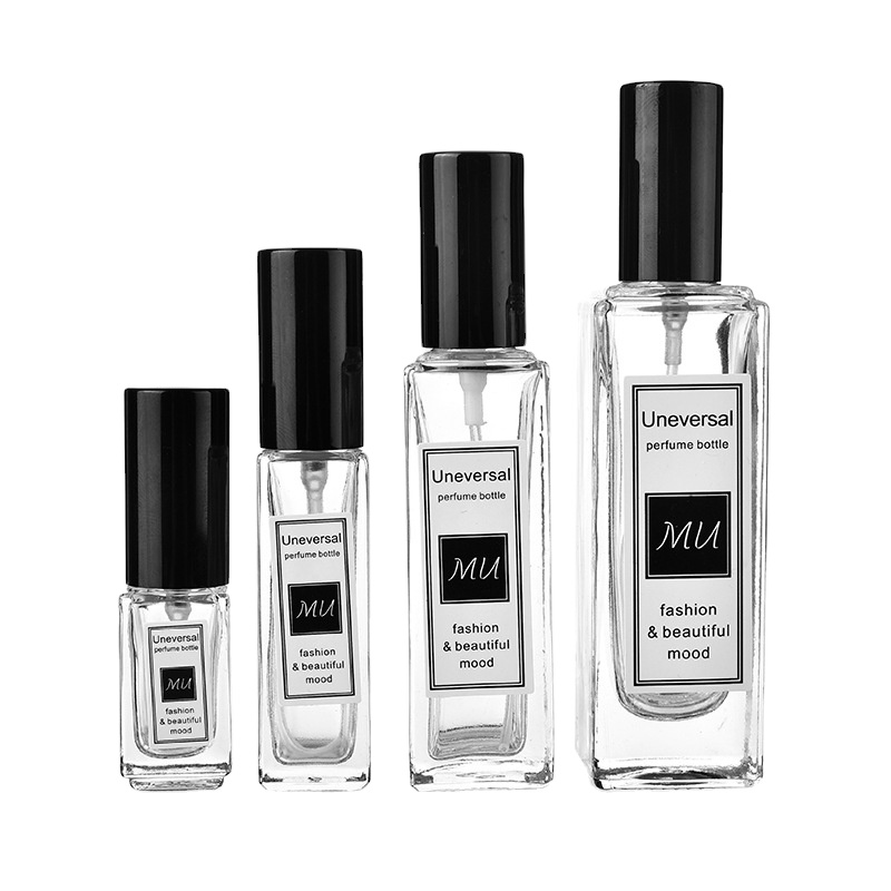Famous brand rounded glass cosmetic bottle 50ml perfume glass bottle spray