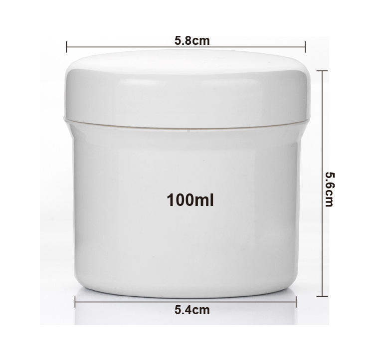 Fancy 100ml PP Plastic Empty Face Cream Jar Cosmetic Container