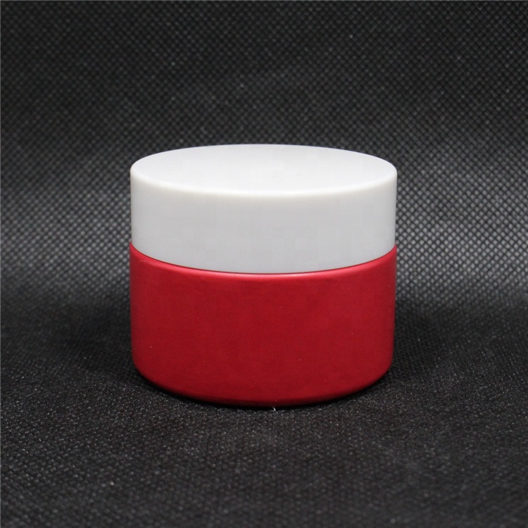 Fancy 120ml 120g Yellow Red White Black Face Cream Glass Jar Skin Care Container Glass Jar