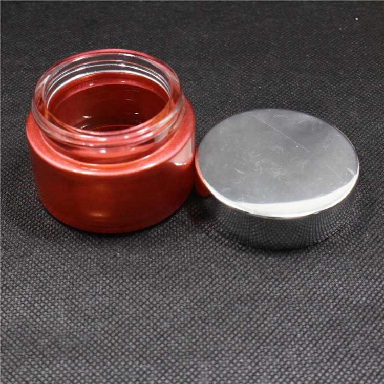 Fancy 120ml 120g Yellow Red White Black Face Cream Glass Jar Skin Care Container Glass Jar