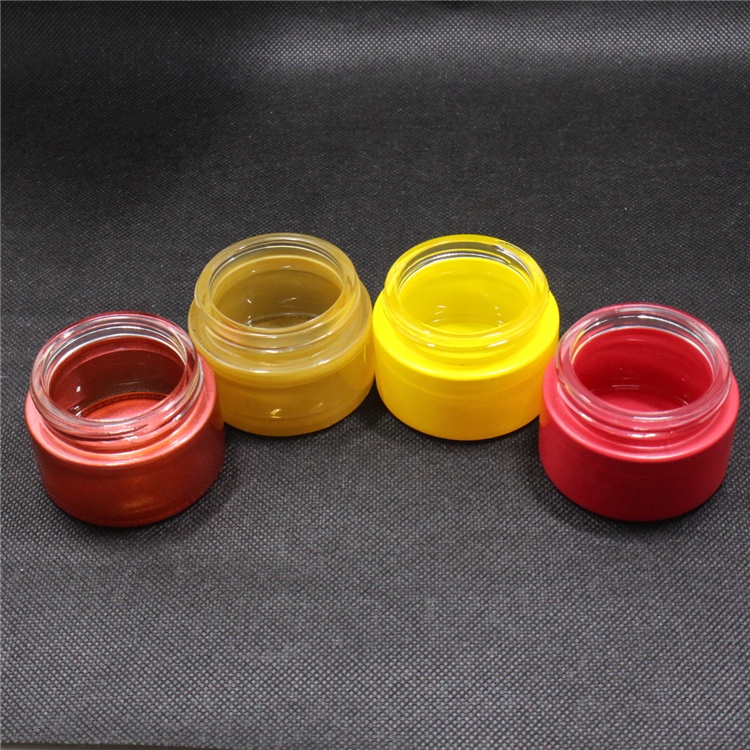 Fancy 120ml 120g Yellow Red White Black Face Cream Glass Jar Skin Care Container Glass Jar