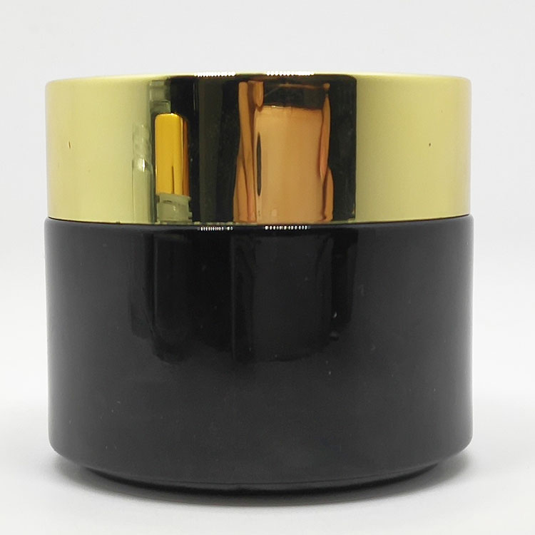 Fancy 1oz 30ml Frosted Matte White Hair Care Glass Jar With Black Lid for hair tints bleaches