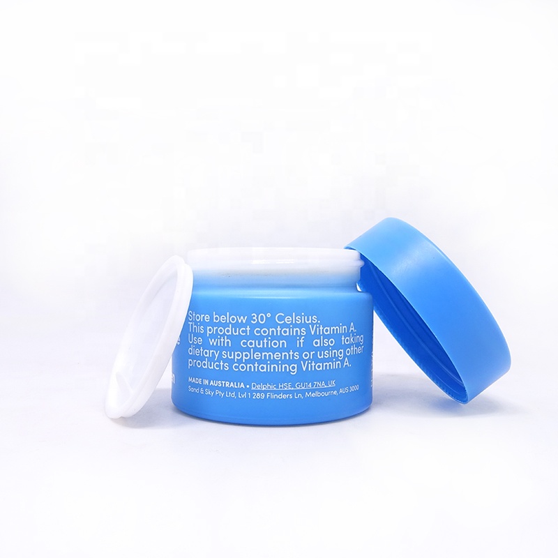 Fancy 20g 30g 50g Glass Cosmetic Packaging Opal White Ceramic Cream Jar