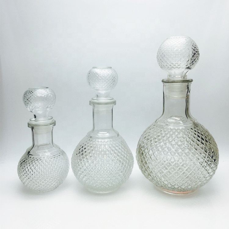 Fancy 250ml 500ml 1000ml glass red wine bottle vodka bottle