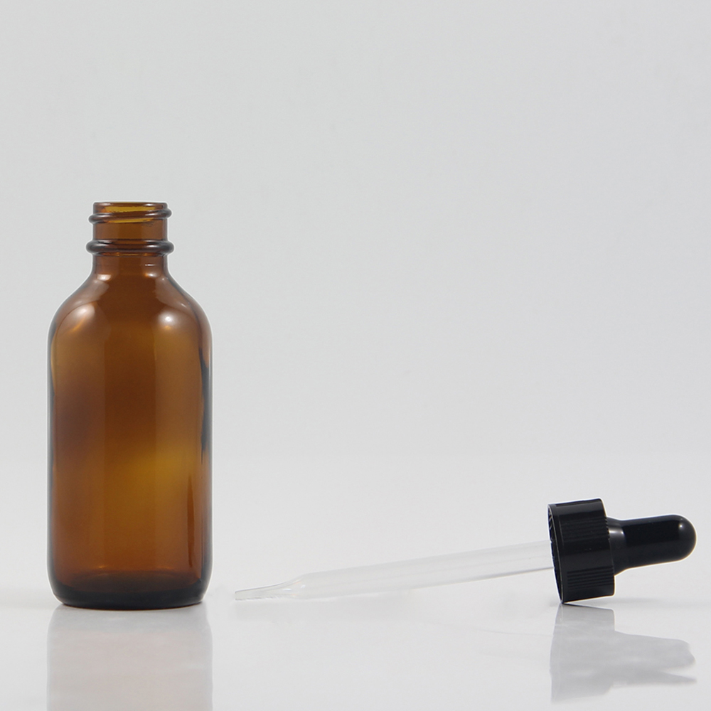 Fancy 30ml 60ml 120ml Amber Essential Oil Glass Bottle With Dropper