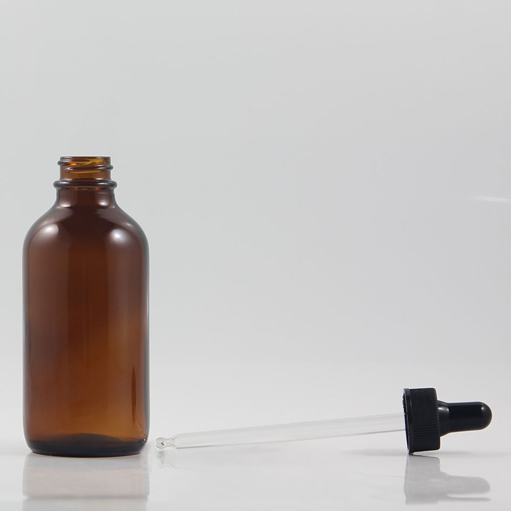 Fancy 30ml 60ml 120ml Amber Essential Oil Glass Bottle With Dropper