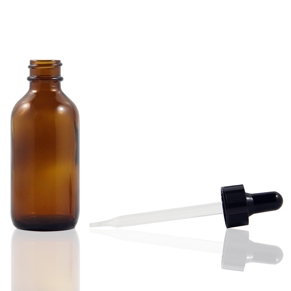 Fancy 30ml 60ml 120ml Amber Essential Oil Glass Bottle With Dropper