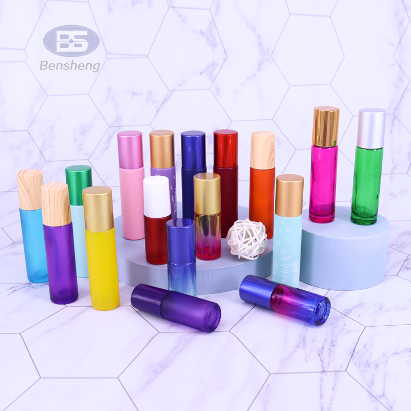 Fancy Colored Liptint Essential Oil Roller Private Label Lip Gloss Roll On Glass Bottle 10ml