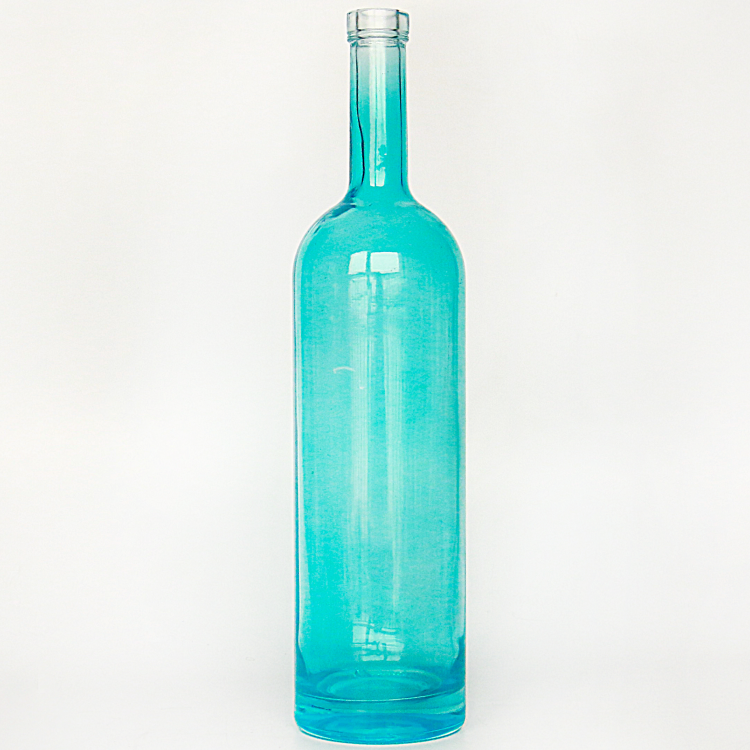 Fancy Colorful 750ML Glass Liquor Bottle For Wine Vodka Whisky