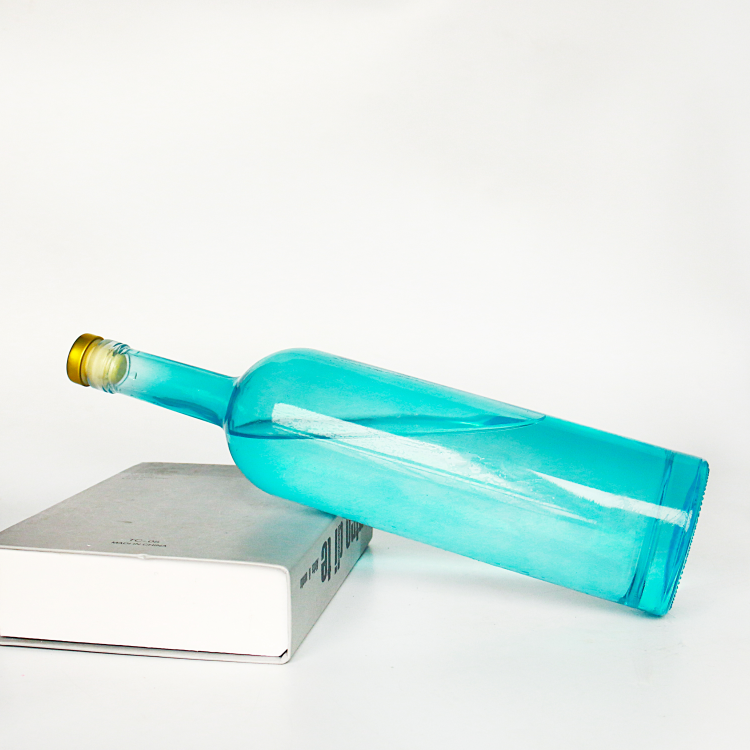 Fancy Colorful 750ML Glass Liquor Bottle For Wine Vodka Whisky