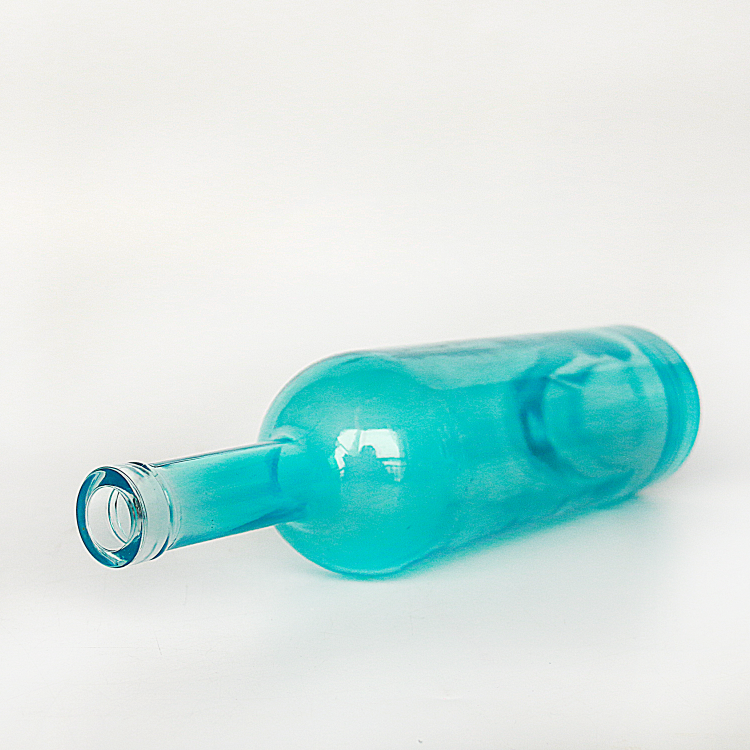 Fancy Colorful 750ML Glass Liquor Bottle For Wine Vodka Whisky