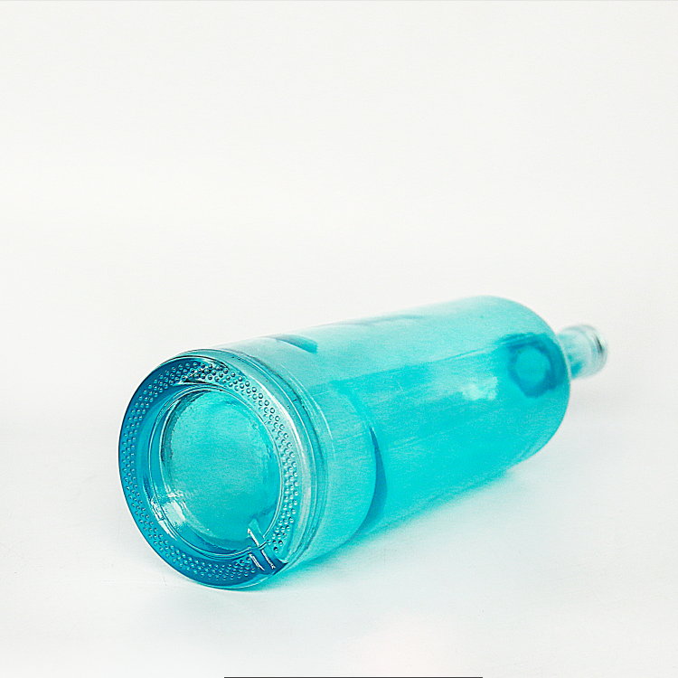 Fancy Colorful 750ML Glass Liquor Bottle For Wine Vodka Whisky