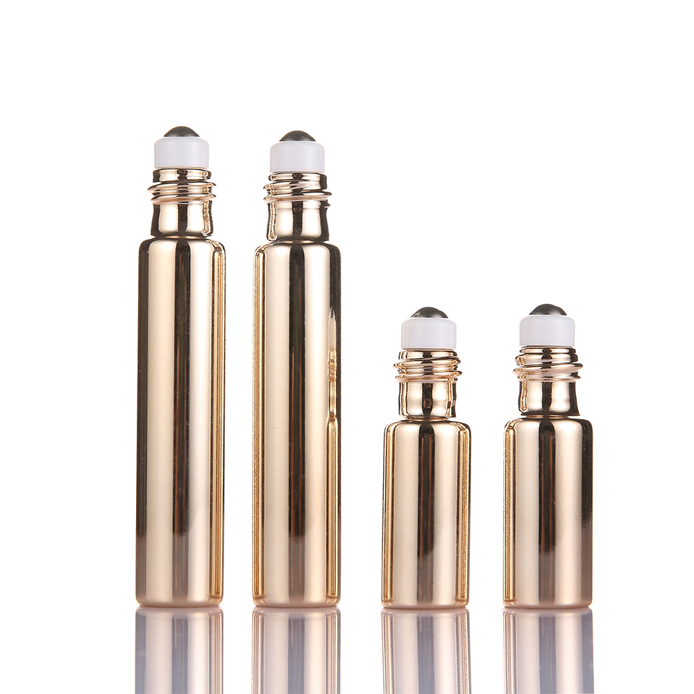 Fancy Cosmetic Aromatherapy Aroma Essential Oil Roll On Roller Ball Empty Pump Glass Bottles Vials With Packaging Box